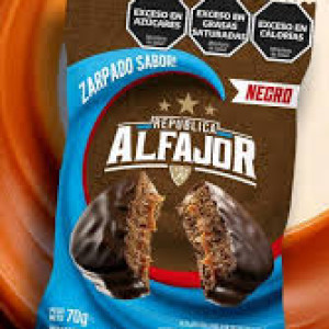 Republica Alfajor Chocolate Negro Caja X 24 Un