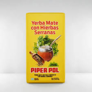 Yerba Mate Piper Pol Compuesta Con Hierbas Serranas X 500 Gr